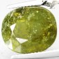 10.87 CT.Natural Oval 11.5*13.5 mm. Olive Green Africa Grossular Mali Garnet Gem