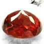7.4 CT.Firely Natural Oval 9.5*10.5mm Intense Red Orange Spessartite Garnet é³é榴ç³