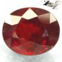 16.74 CT.Natural Oval 12*14 mm. Vivid Red Orange Namibia Spessartite Garnet 錳鋁榴石