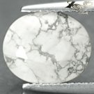 4.19 CT.Natural Oval 9*11 mm. Gray Vein Milky White Madagascare Howlite Gems 松石