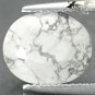 4.19 CT.Natural Oval 9*11 mm. Gray Vein Milky White Madagascare Howlite Gems 松石
