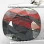 4.96 CT.Natural Oval 9*10 mm. Metallic Black Hematite Red Layer Africa Jaspelite