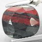 4.96 CT.Natural Oval 9*10 mm. Metallic Black Hematite Red Layer Africa Jaspelite