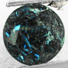 3.67 Ct.Natural Round 9 mm. Titanium Blue Schiller Streaks Whole Piece Jenakite