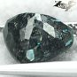 3.07 CT.Natural Trillion 8.5 mm Greenish Blue Schiller Streaks Nuummite Jenakite