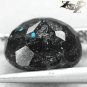 4.69 CT.Natural Oval 8.5*10 Titanium Blue Scheen Streaks Whole Jenakite Nuummite