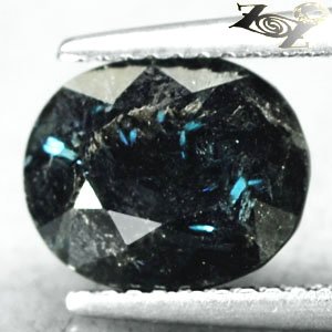 2.91 CT.Natural Oval 8*10 mm. Titanium Blue Schiller Streaks Whole Jenakite Gems