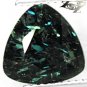 3.39 CT.Natural Trillion 9.5mm. Greenish Blue Schiller Streaks Jenakite Nuummite
