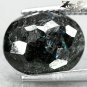 4.83 Ct.Natural Oval 10.5*12 mm. Titanium Blue Scheen Streaks Jenakite Nuummite