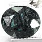 3.85 CT.Natural Oval 9*11 mm. Titanium Blue Green Schiller Streaks Jenakite Gems