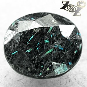 4.4 CT.Natural Oval 10*11 mm Yellow Titanium Blue Schiller Streaks Full Jenakite