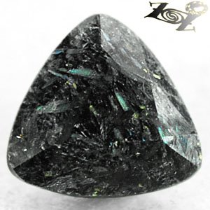 3.64 CT.Natural Trillion 10mm Titanium Blue Schiller Streaks Mauritania Jenakite