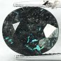5.02 CT.Natural Oval 10*11.5 mm Titanium Blue Schiller Streaks Whole Jenakite