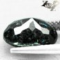 3.79 CT.Natural Oval 9*11 mm. Blue Green Schiller Streaks Mauritania Jenakite