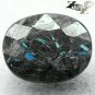 3.58 CT.Natural Oval 8.5*11 mm. Titanium Greenish Blue Scheen Streaks Jenakite