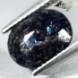 3.34 CT.Natural Oval 9*11 mm. Titanium Blue Schiller Streaks Jenakite Nuummite