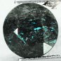 4.41 CT.Natural Round 10 mm. Titanium Green Blue Scheen Straks Jenakite Nuummite