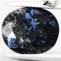 7.16 CT.Natural Oval 11*13.5 mm Titanium Blue Scheen Streaks Mauritania Jenakite