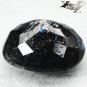 7.16 CT.Natural Oval 11*13.5 mm Titanium Blue Scheen Streaks Mauritania Jenakite