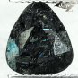 2.1 CT.Natural Trillion 8.5*9.5 mm.Titanium Blue Schiller Streaks Jenakite Gems