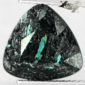 4.19 CT.Natural Trillion 10 mm. Titanium Blue Schiller Streaks Whole Jenakite