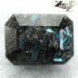3.37 CT.Natural Emerald 7*10 mm. Titaniumn Blue Schiller Streaks Whole Jenakite