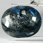 9.26 Ct.Natural Oval 15*19 Spark Titanium Blue Schiler Steaks Jenakite Nuummite