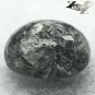 2.97 CT.Natural Oval 8*9.5 mm. Titanium Blue Schiller Streaks Black Jenakite Gem