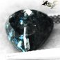 3.9 CT.Natural Trillion 9.5 mm. Intense Titanium Blue Schiller Streaks Jenakite