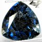 4.98 Ct.Natural Trillion 12 mm.Titanium Blue Scheen Streaks Full Table Jenakite