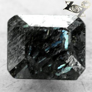 2.72 CT.Natural Emerald 7*8.5 mm. Titanium Green Blue Schiller Streaks Jenakite