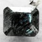 2.72 CT.Natural Emerald 7*8.5 mm. Titanium Green Blue Schiller Streaks Jenakite