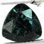 3.02 CT.Natural Trillion 9 mm. Titanium Blue Green Schiller Streaks Jenakite Gem