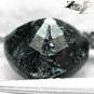 3.02 CT.Natural Trillion 9 mm. Titanium Blue Green Schiller Streaks Jenakite Gem