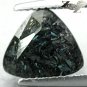 3.03 CT.Natural Trillion 9 mm Titanium Blue Schiller Streaks Mauritania Jenakite