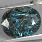 4.55 Ct.Natural Oval 10*13 mm. Titinium Blue Schiller Streaks Jenakite Gemstone
