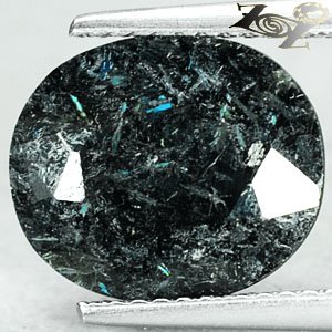 4.8 CT.Natural Oval 10*12 mm. Titanium Blue Schiller Streaks Whole Jenakite Gems