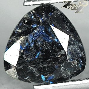 3.23 Ct.Rare Natural Trillion 9mm Titanium Blue Schiler Steaks Jenakite Nuummite