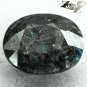 4.64 CT.Natural Oval 10*12 mm. Titanium Blue Schiller Streaks Jenakite Nuummite