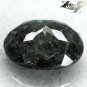 4.64 CT.Natural Oval 10*12 mm. Titanium Blue Schiller Streaks Jenakite Nuummite