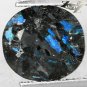 3.8 Ct.Rare Natural Oval 9*10 mm. Titanium Blue Schiler Steaks Jenakite Nuummite