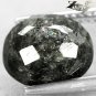 3.8 Ct.Rare Natural Oval 9*10 mm. Titanium Blue Schiler Steaks Jenakite Nuummite