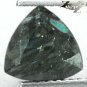 2.25 CT.Natural Trillion 8 mm. Titanium Blue Schiller Streaks Jenakite Nuummite