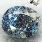 8.08 CT.Natural Oval 10*13 mm. Titanium Blue Sciller Streaks Mauritania Jenakite
