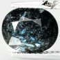 2.96 CT.Natural Oval 8*10 mm. Titanium Blue Sciller Streaks Nuummite Jenakite