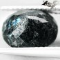 2.96 CT.Natural Oval 8*10 mm. Titanium Blue Sciller Streaks Nuummite Jenakite