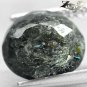 4.17 Ct.Natural Round 10 mm. Titanium Blue Scheen Streaks Full Table Jenakite