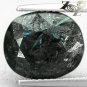 5.48 CT.Natural Oval 10*12 mm. Titanium Blue Schiller Streaks Black Jenakite Gem