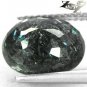 4.07 CT. Natural Oval 9*11 mm. Titanium Blue Schiller Streaks Whole Jenakite Gem
