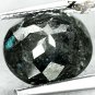 3.41 Ct.Natural Oval 9*10.5 mm. Titanium Blue Schiller Streaks Jenakite Nuummite